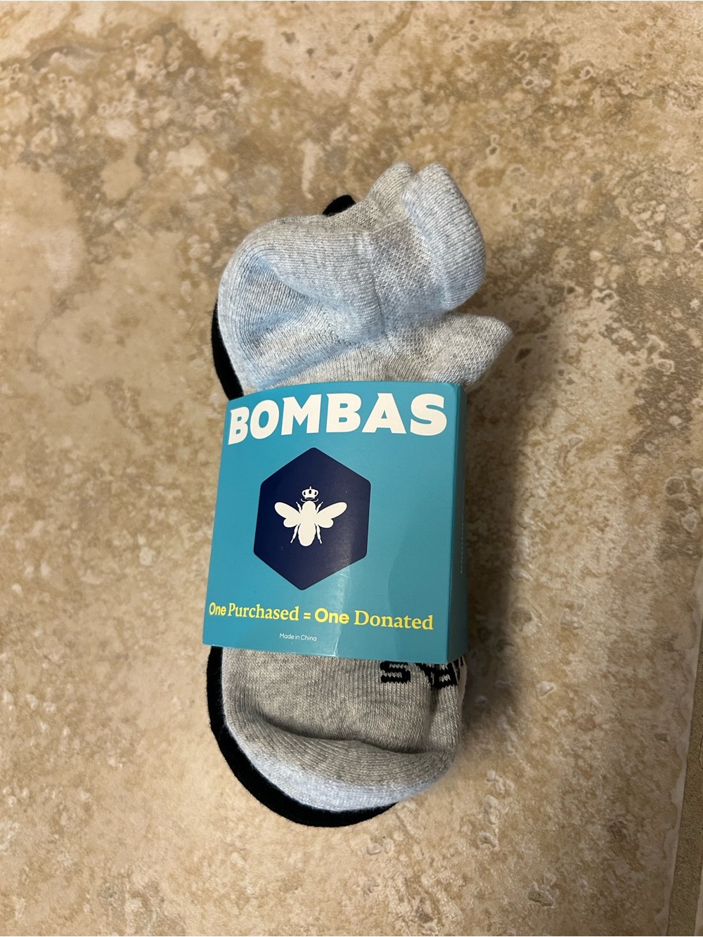 Bombas White, Navy, Grey & Black No-Show Sock 4-Pack